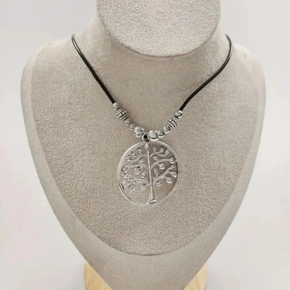 Tree Of Life Vintage Statement Pendant Necklace, Bohemian, Boho, Tribal - Picture 5 of 6
